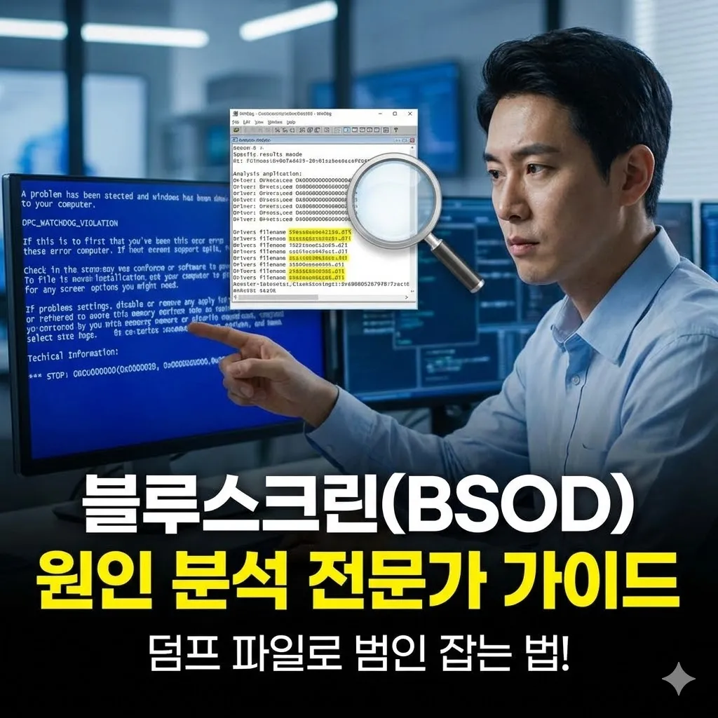 블루스크린(BSOD) 발생 시 덤프 파일 분석으로 원인 찾는 법 전문가 가이드
