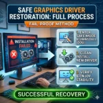 그래픽카드 드라이버 설치 실패 오류가 생겼을 때 안전하게 복구하는 전체 과정