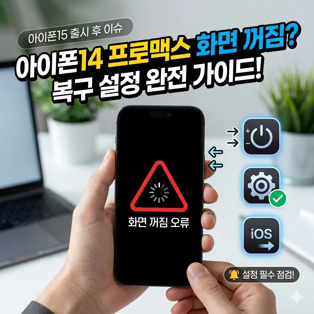 아이폰14 프로맥스 화면 꺼짐 오류 원인 분석과 설정·소프트웨어 해결 방법