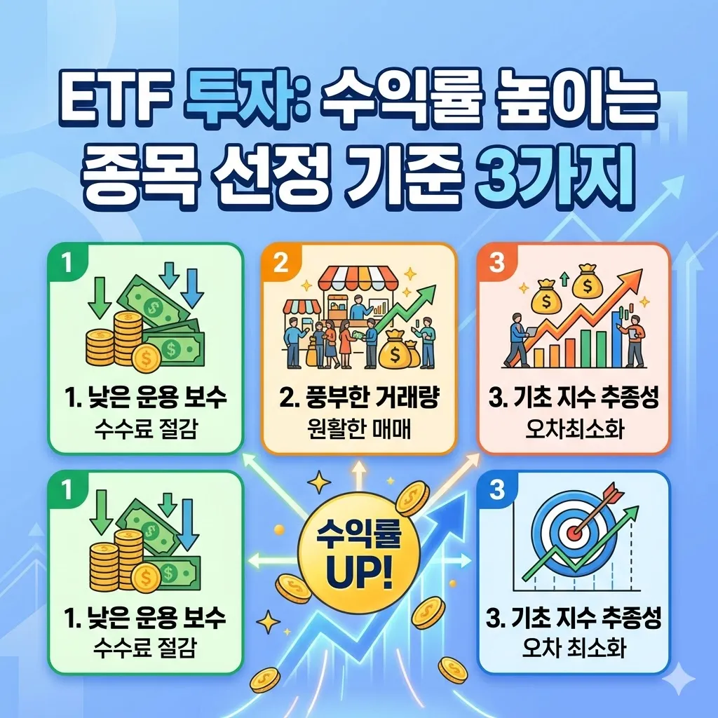 ETF 투자 하는 방법 수익률 높이는 종목 선정 기준 3가지