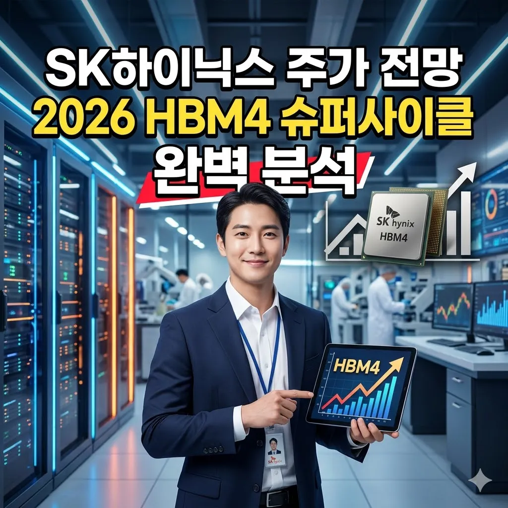 SK하이닉스 주가 전망 및 2026년 HBM4 슈퍼사이클 완벽 분석