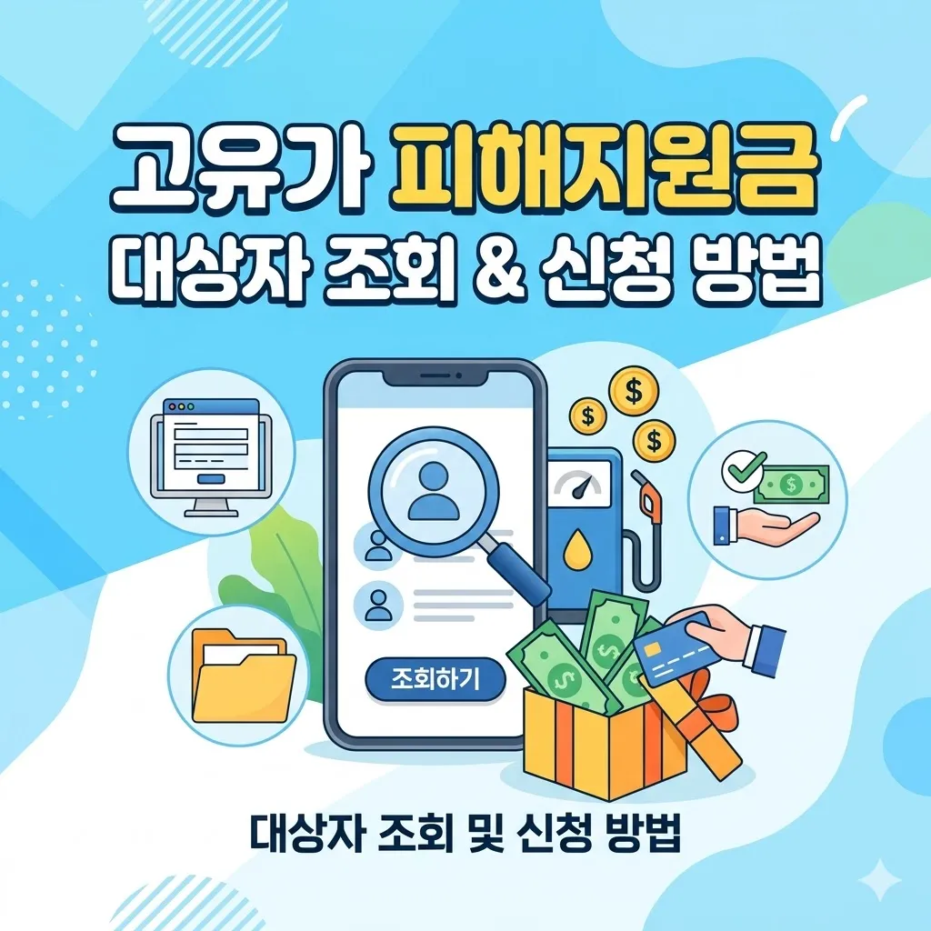 고유가 피해지원금 대상자 조회 및 신청 방법