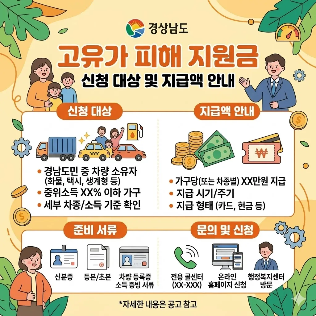 고유가 피해지원금 신청 대상자 및 지급액 안내