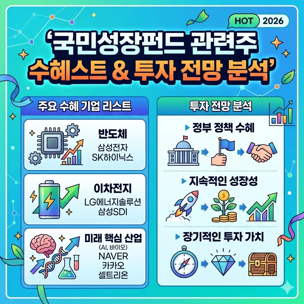 국민성장펀드 관련주 수혜 기업 리스트 및 투자 전망 분석