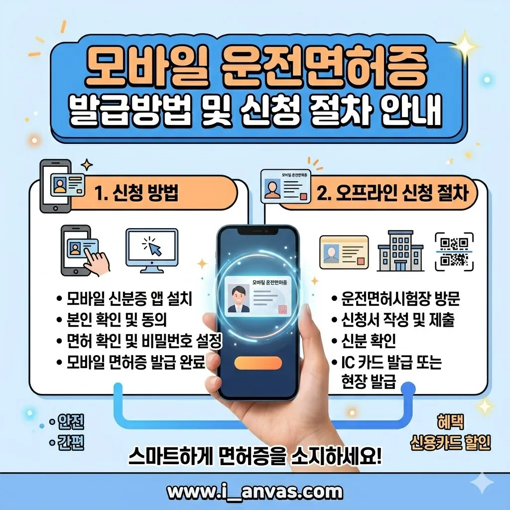모바일 운전면허증 발급방법 및 신청 절차 안내