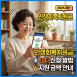 민생회복지원금 3차 신청 방법과 지원 금액 안내 (2026 최신)