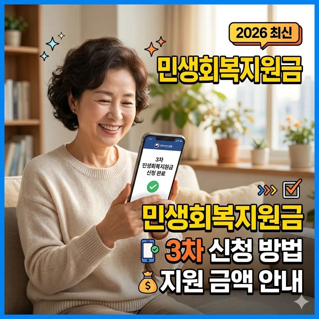 민생회복지원금 3차 신청 방법과 지원 금액 안내 (2026 최신)