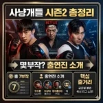 사냥개들 시즌2 몇부작 및 출연진 소개 총정리