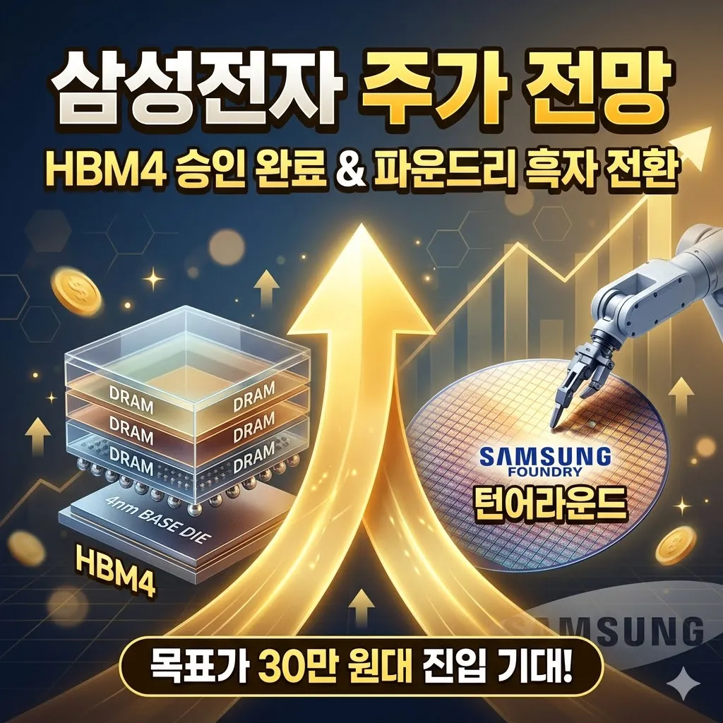 삼성전자 주가 전망 HBM4 공급 확대와 파운드리 실적 개선 기대감