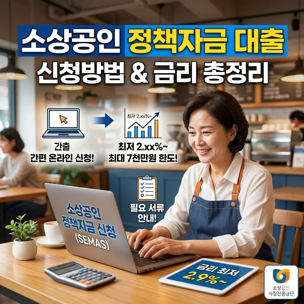 소상공인 정책자금 대출 신청방법 및 금리 총정리