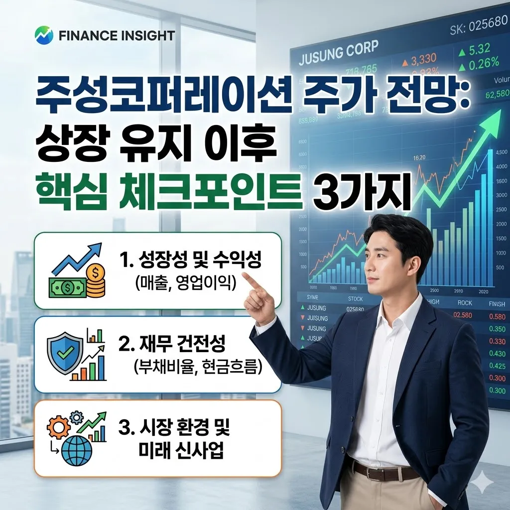 주성코퍼레이션 주가 전망: 상장 유지 이후 핵심 체크포인트 3가지