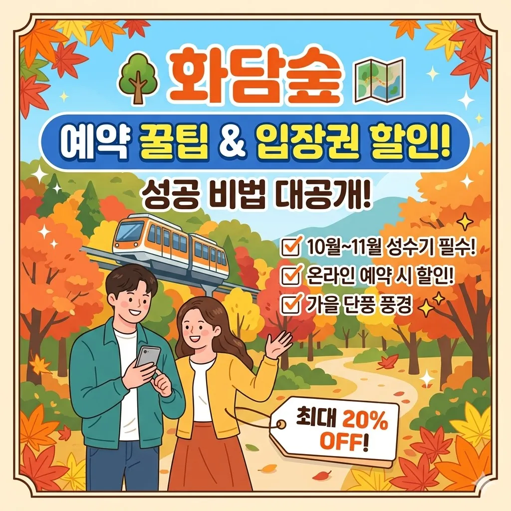 화담숲 예약하기 꿀팁 및 입장권 가격 할인 안내