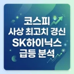 코스피 사상 최고치 경신 SK하이닉스 급등 분석